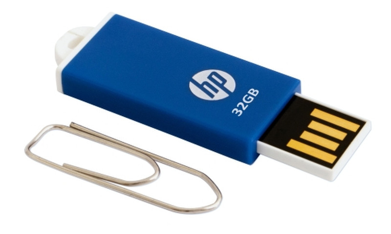 HP v195b 32GB 32ГБ USB 2.0 Type-A Синий USB флеш накопитель