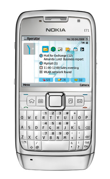 Nokia E71 Silver smartphone