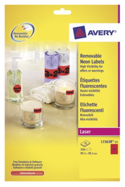 Avery L7263R-25 self-adhesive label