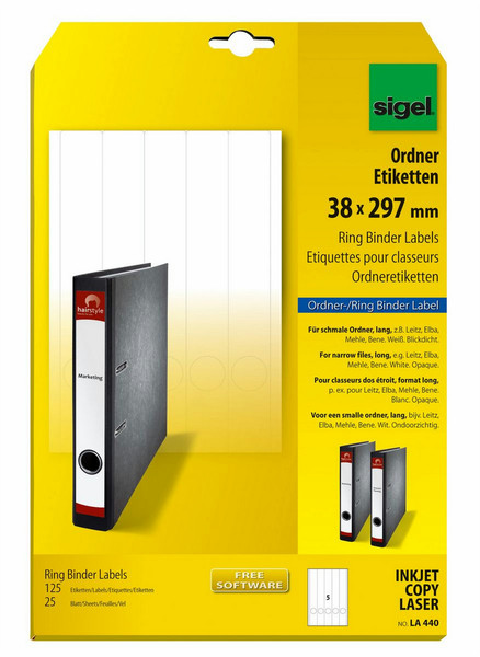 Sigel LA440 self-adhesive label