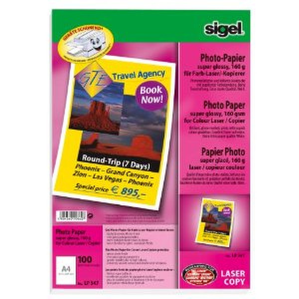 Sigel LP347 A4 (210×297 mm) White photo paper