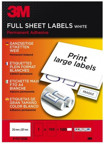 3M PFS1100B printer label
