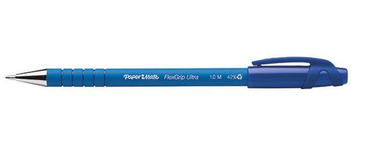 Papermate FlexGrip Ultra Clip-on retractable ballpoint pen Medium Blue 1pc(s)