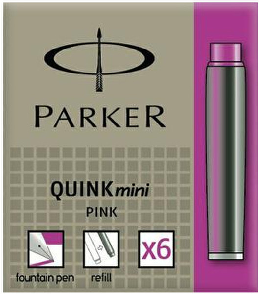 Parker S0881700 6шт pen refill