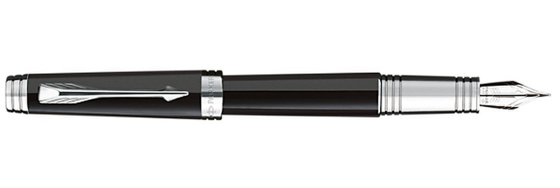 Parker Premier Deep Black Lacquer Schwarz, Silber