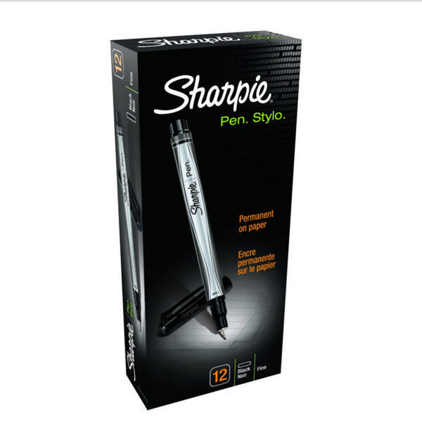 Sharpie S0921680 Stick ballpoint pen Black 12pc(s) ballpoint pen