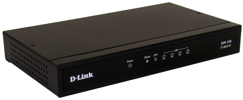 D-Link DIR-100/F Подключение Ethernet Черный маршрутизатор