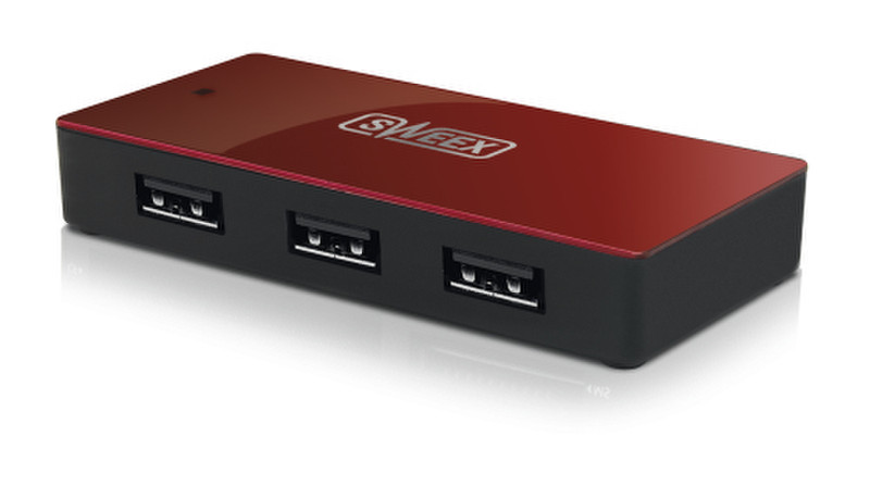 Sweex 4 Port USB Hub Red