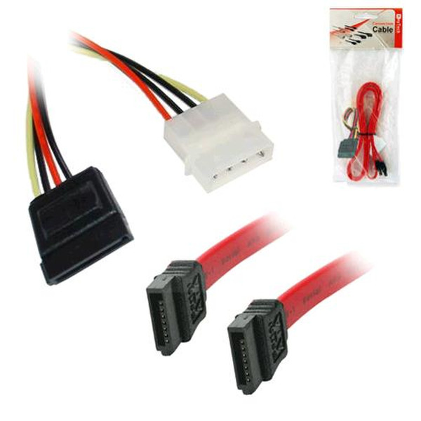 Keyteck CC-SATA-48 0.48m SATA SATA Red SATA cable