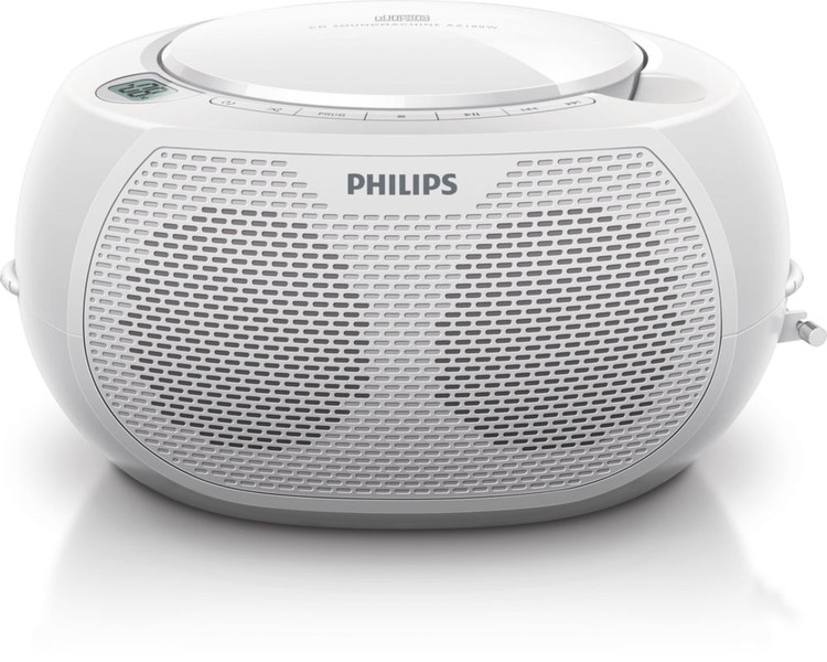 Philips AZ100W/61 Цифровой 2Вт Белый CD радио