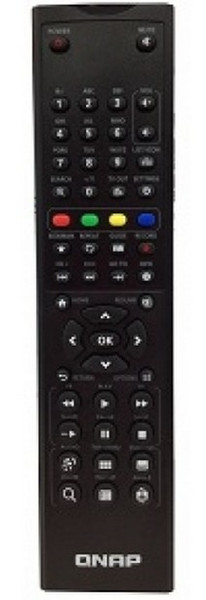 QNAP RM-IR001 IR Wireless press buttons Black remote control