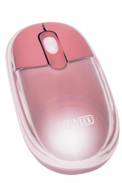 Sweex USB Optical Mouse Neon Pink USB Оптический 400dpi Розовый компьютерная мышь