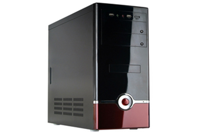 HKC 7062GR Midi-Tower 430W Black,Red computer case