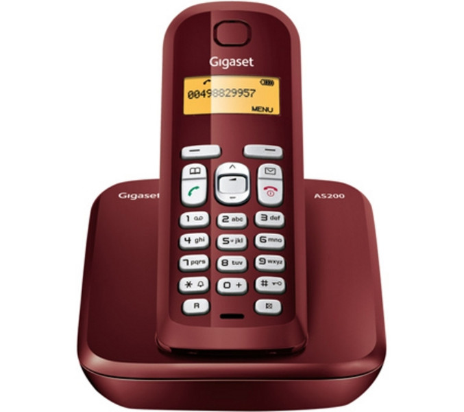 Gigaset AS200 DECT Caller ID Red