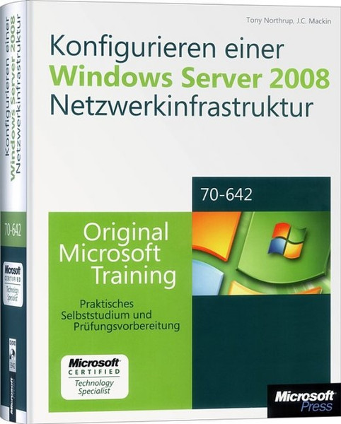 Microsoft Konfigurieren einer Windows Server 2008-Netzwerkinfrastruktur DEU руководство пользователя для ПО