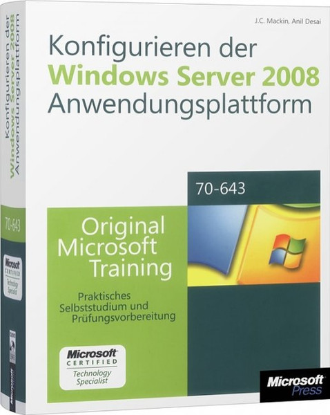 Microsoft Konfigurieren der Windows Server 2008-Anwendungsplattform Deutsch Software-Handbuch