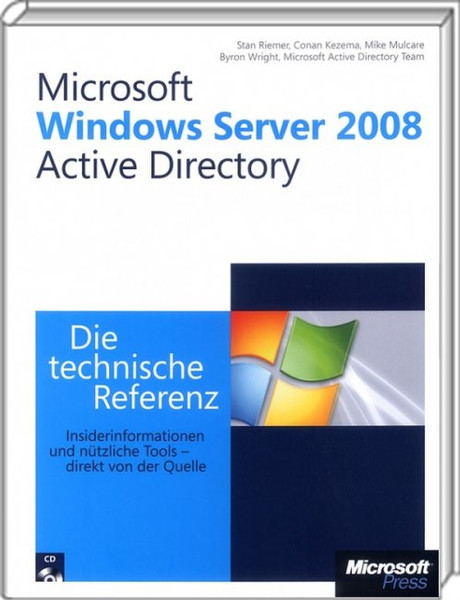 Microsoft MS Press Windows Server 2008 Active Directory - Die technische Referen DEU руководство пользователя для ПО