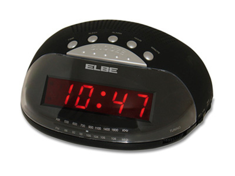ELBE CR-395 Часы Черный радиоприемник