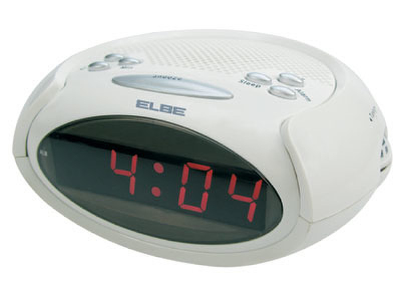 ELBE CR-219 Часы Белый радиоприемник