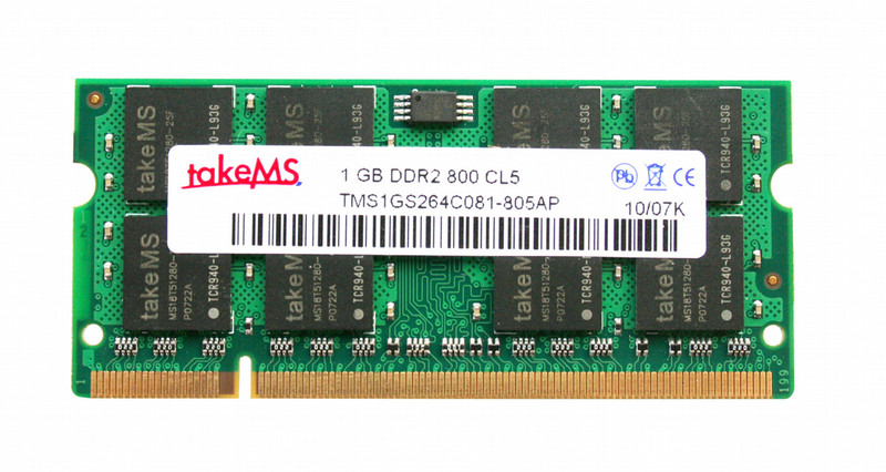 takeMS 1GB Memory Module 1GB DDR2 800MHz Speichermodul
