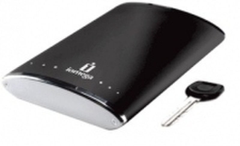 Iomega eGo Jet Black Portable Hard Drive 500GB FireWire 400/USB 2.0 500GB Black external hard drive