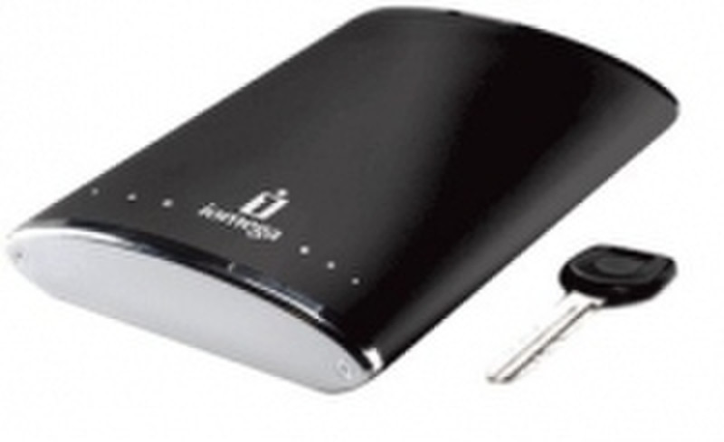 Iomega eGo Jet Black Portable Hard Drive 320GB FireWire 400/USB 2.0 320GB Schwarz Externe Festplatte