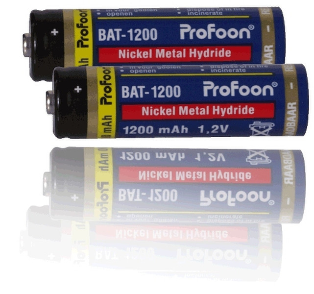 Profoon BAT-1200 Nickel-Metal Hydride (NiMH) 2100mAh 1.2V rechargeable battery