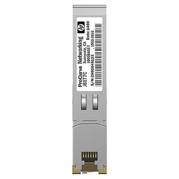 Hewlett Packard Enterprise X121 1G SFP RJ45 T Transceiver 1000Мбит/с сетевой медиа конвертор