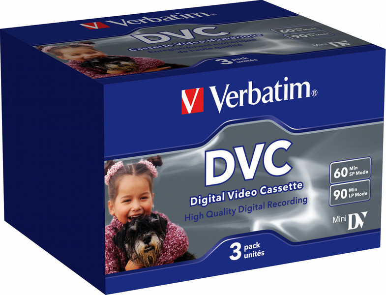 Verbatim Digital Video Cassette 60 min, 3pk Mini DV 60min 3pc(s)