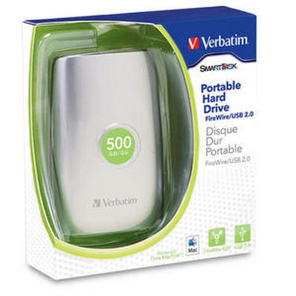 Verbatim 2.5'' Portable Hard Drive FireWire/USB 2.0 500GB 500ГБ внешний жесткий диск