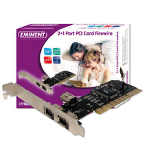 Eminent 2+1 Port PCI Card Firewire IEEE 1394/Firewire interface cards/adapter