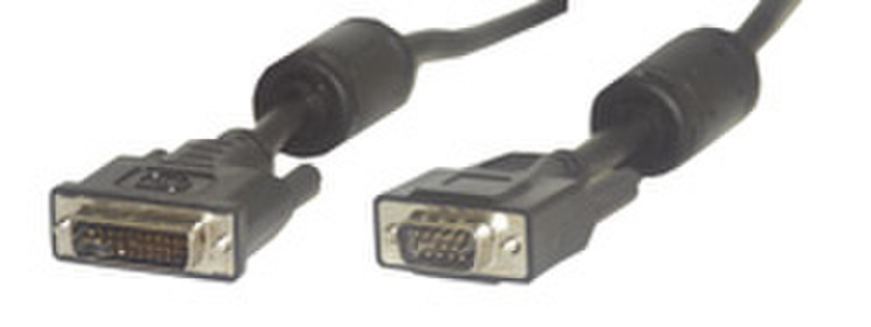 MCL Cable DVI/HD15 3m 3m VGA (D-Sub) Schwarz