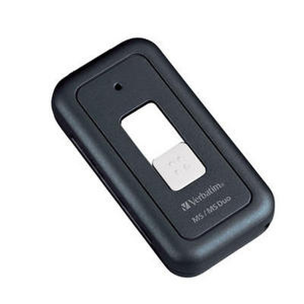 Verbatim Pocket Card Reader USB : Memory Stick & MS Duo Black card reader