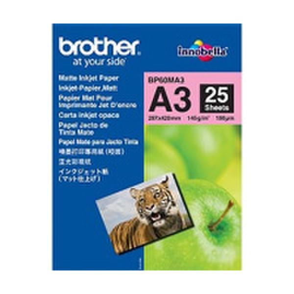 Brother BP60MA3 Inkjet Paper A3 (297×420 mm) Матовый Белый бумага для печати