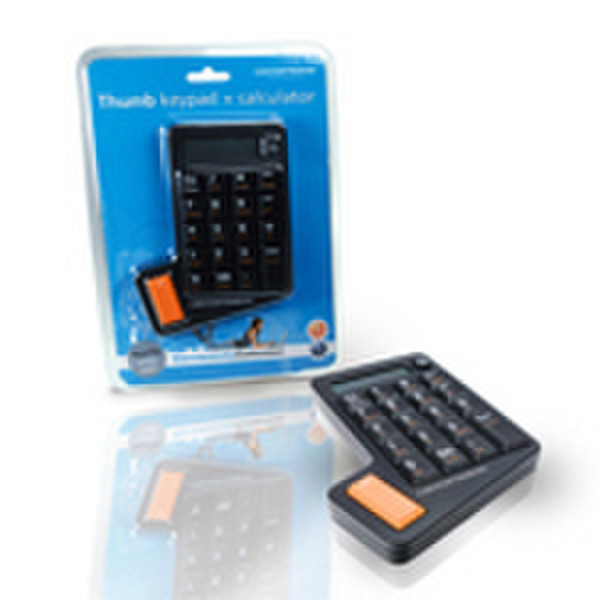 Conceptronic Thumb Keypad + Calculator USB Черный клавиатура
