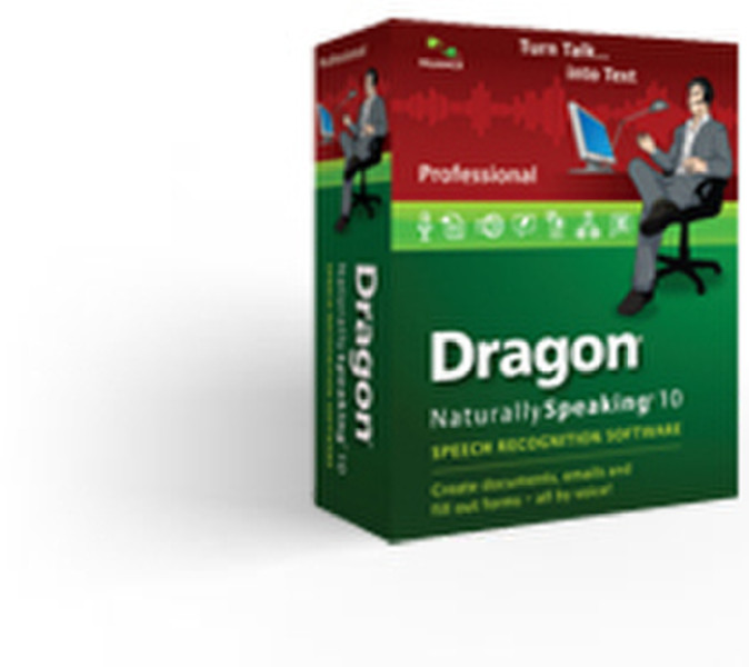 Nuance Dragon NaturallySpeaking Professional 10.0, EN, Bluetooth