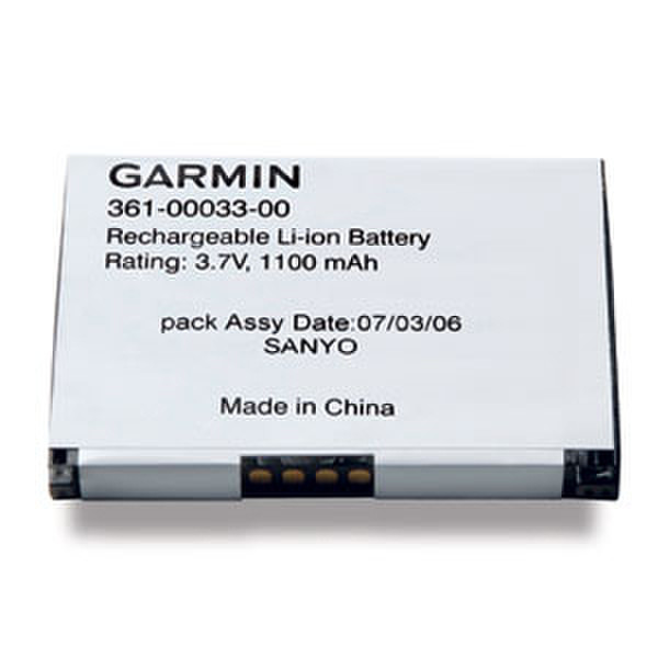 Garmin Li-Ion Rechargeable battery Литий-ионная (Li-Ion) 1100мА·ч 3.7В аккумуляторная батарея