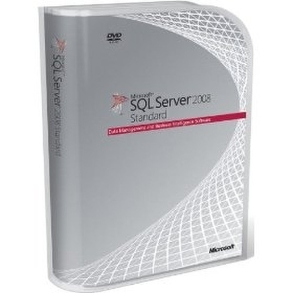 Microsoft SQL Server Standard Edition 2008, 10 Clt, DVD, SP
