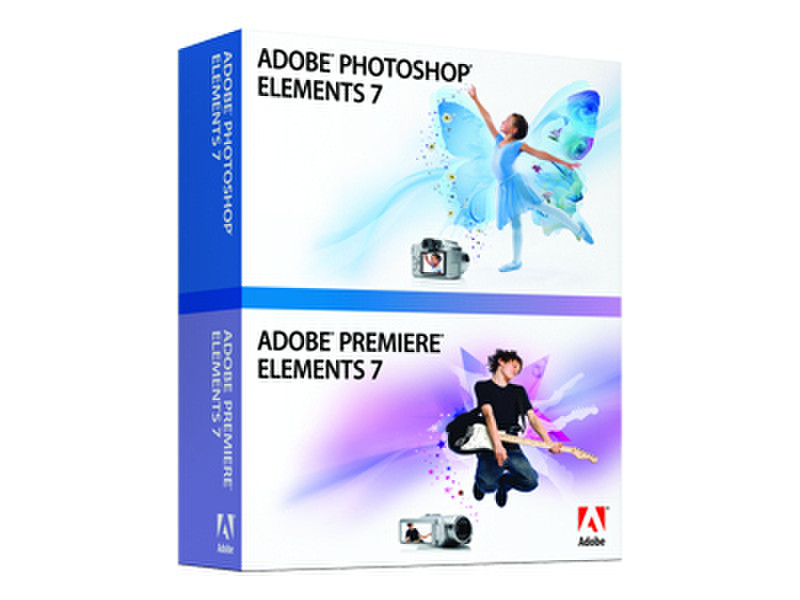 Adobe Photoshop Elements + Premiere Elements 7 & Premiere Elements 7, Doc Set, DE, Win