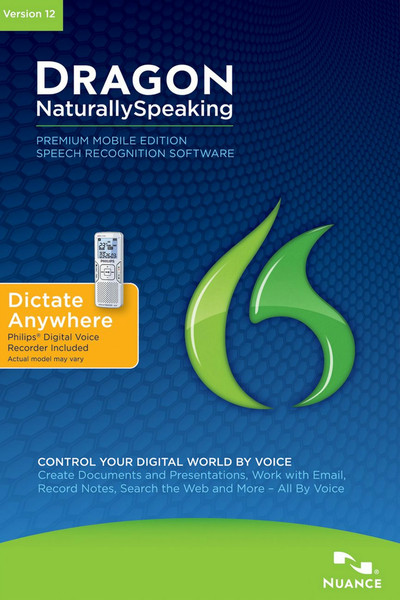 Nuance Dragon NaturallySpeaking Premium 12 Mobile, ITA