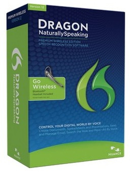 Nuance Dragon NaturallySpeaking Premium 12 Wireless, ITA