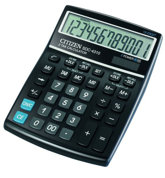 Citizen SDC-4310 Desktop Basic calculator Black calculator