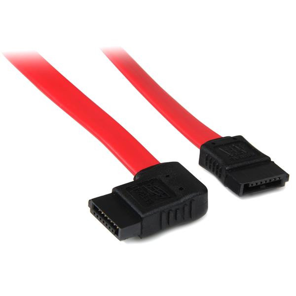 StarTech.com 30 cm SATA III Kabel rechts gewinkelt - Serial-ATA Anschlusskabel - Rot