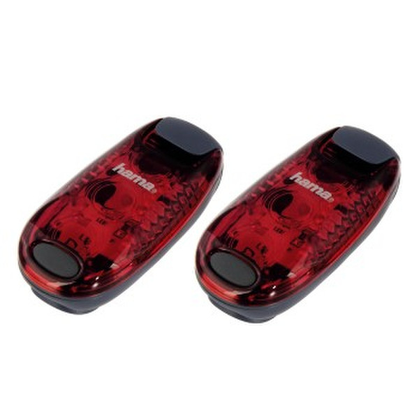 Hama 106998 Clip flashlight LED Black,Red flashlight