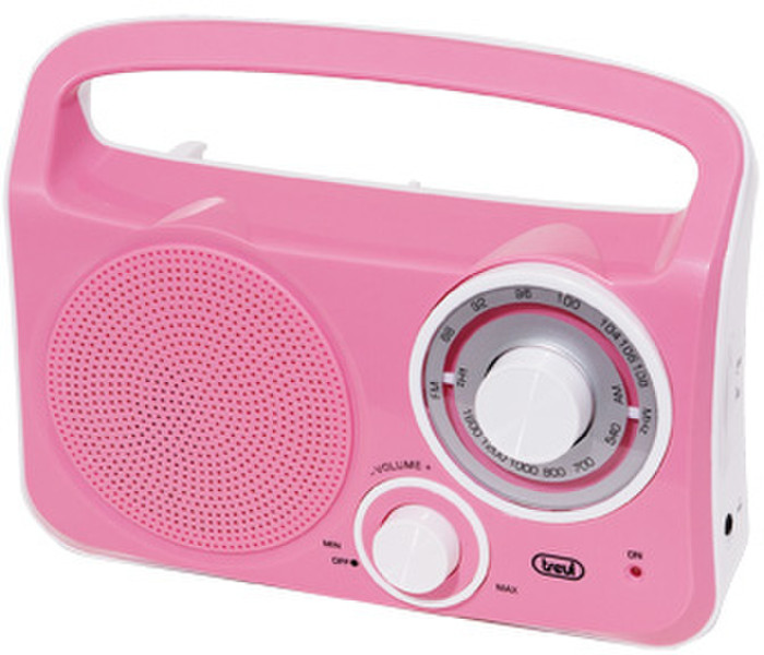 Trevi RA 762 Tragbar Analog Pink Radio