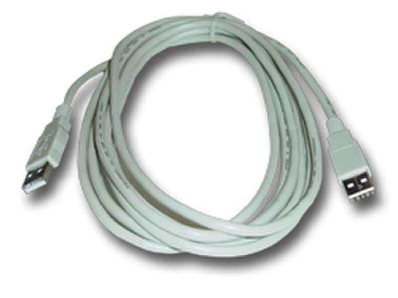 MCL Cable USB 2.0 Type A/A Male 5.0m 5м Бежевый кабель USB