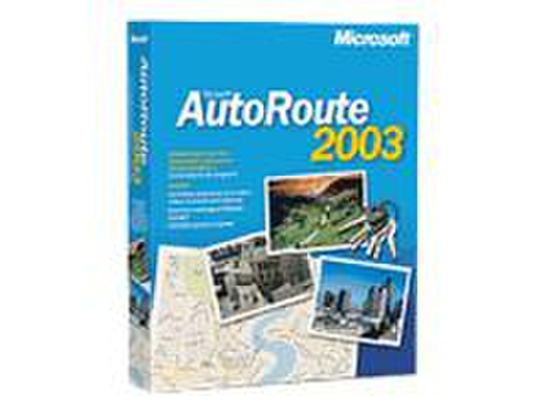 Microsoft MS AutoRoute Euro 2003 Win32 English Intl Euro Only CD