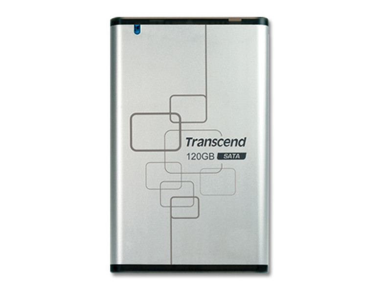 Transcend StoreJet 2.5 SATA Silver, 120GB, USB2.0 120GB external hard drive