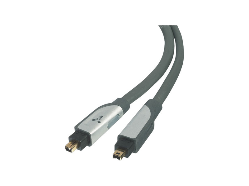 V7 6/6 Pin 1.8m FireWire Cable 1.8м 6 pin 6 pin Серый FireWire кабель