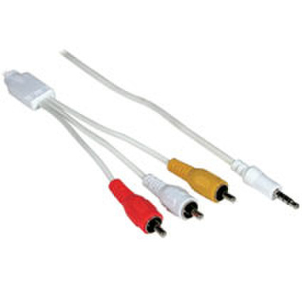 C2G iPod®-Compatible 3.5mm to RCA Audio/Video Cable 4ft 1.2м 3.5mm RCA Белый